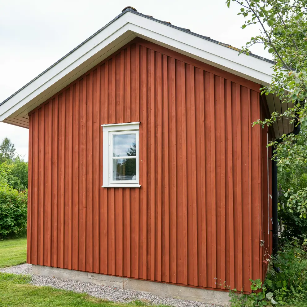 malning av husfasad med slamfarg sigtuna stockholm